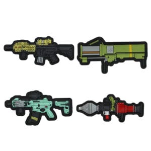 Mini Weapon Rubber Label