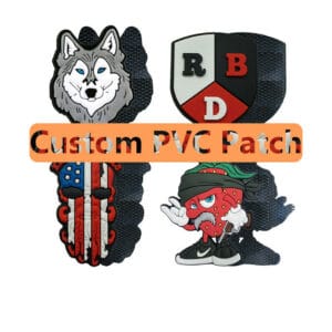 Customized custom Rubber 3D Logo Label PVC Embossed Engraved Rubber Patch For Armed Forces with Velcro