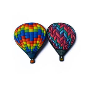 Custom Hot Air Balloon Design Rubber Fridge Magnet PVC Fridge Magnet