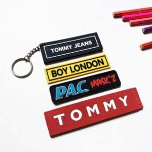 Custom Logo Embossed Silicon Soft PVC Rubber Label